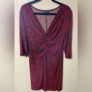 Reitmans Paisley Twist Front Dress XL